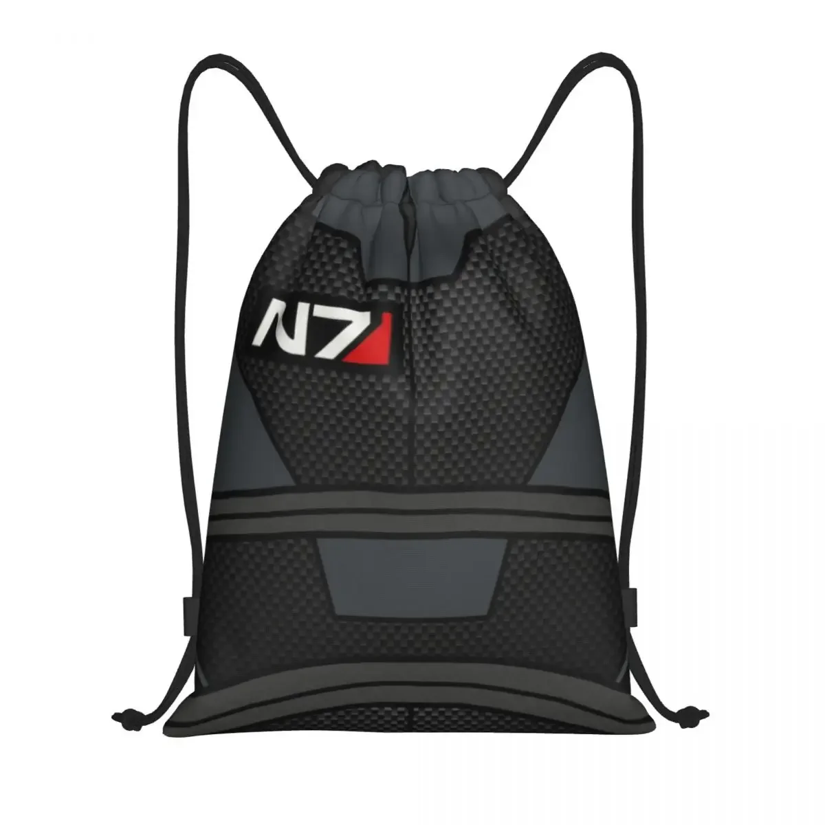 Mass Effect N7 páncél húzózsinóros táska Férfi női összecsukható sport edzőterem Sackpack Alliance katonai videojáték oktató hátizsákok