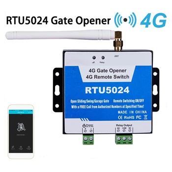 Fém RTU5024 Gsm kapunyitó Automatikus kapu beléptető 4G GSM kapunyitó Ingyenes telefon Garázs távirányító