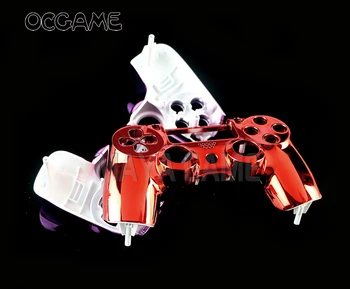 OCGAME csere Chrome ház felső elülső felső héjburkolatának javítása Playstation 4 PS4 vezeték nélküli vezérlőhöz