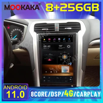 Android 11 8 + 256GB Qualcomm Tesla képernyő 2013-2018 Ford Mondeo Fusion MK5 egység autó multimédia lejátszó GPS rádió sztereó fej