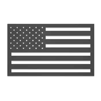 3D Abs Amerikai zászló embléma Matrica oldalkészítő Fekete Amerikai zászló matricák golfkocsikhoz, Suvokhoz Tankok Teherautók és motorkerékpárok