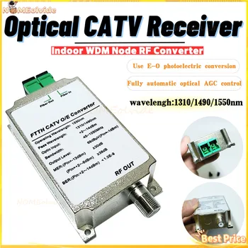 Mini CATV FTTH vevő száloptikás WDM csomópont RF átalakító Triplexer minimód beltéri AGC 1310nm/1490nm/1550nm Áram nélkül