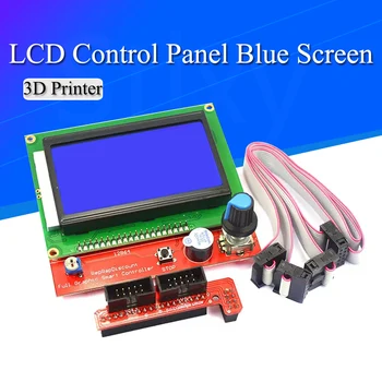 3D nyomtató intelligens vezérlő RAMPS 1.4 LCD 12864 LCD kezelőpanel kék képernyő