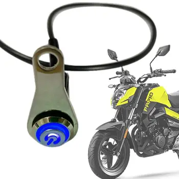  Motorkerékpár fényszóró kapcsoló rozsdamentes acél ködlámpa BE gomb Motorkerékpár önvisszaállító BE kapcsolók kürt számára