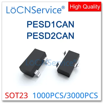 LoCNService 1000PCS 3000PCS PESD1CAN PESD2CAN SOT23 Kínában készült Kiváló minőségű ESD