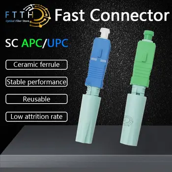 Egymódusú optikai csatlakozó SC APC SM FTTH szerszám hideg csatlakozó szerszám SC UPC száloptikai gyors csatlakozó
