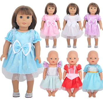 Lovely Princess baba ruharuhák 43 cm-es baba újszülött baba aranyos csokor szoknya amerikai 18 hüvelyk &OG, Life Girl babák KId ajándéka