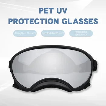 Kutya kisállat szemüveg Kültéri kutya divat Sport napszemüveg állítható pánt utazáshoz síeléshez és ködmentesPet szemüveg