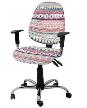 Bohém etnikai minta Bobo rugalmas fotel Számítógép székhuzat Stretch levehető irodai szék Slipcover Split üléshuzatok