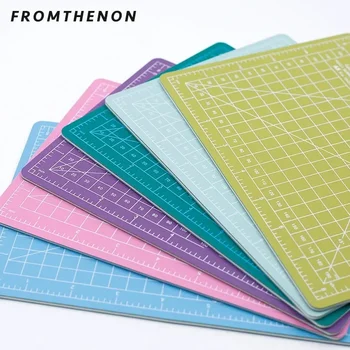 Fromthenon Egyszerű egyszínű vágópad A5 méretű nyírótábla Notebook tervező Dekoratív matricák Vágószerszámok