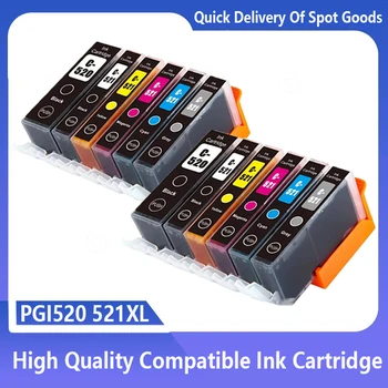 kompatibilis tintapatron PGI 520 CLI 521 Canon PIXMA iP3600 4600 4700 MP 540 550 560 620 630 640 980 MX860 nyomtatóhoz