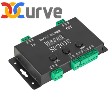 5CH PWM SP201E DMX512 SPI képpont LED fénycsík LED dekóder vezérlő 5050 RGB RGBW SK9822 WS2812B WS2811 CCT FCOB DC5V-24V