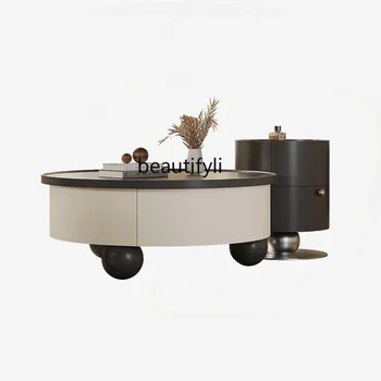 tömör fa teaasztal Új csúcskategóriás kreatív tervező teaasztal Modern minimalista bútorok nappali dohányzóasztal