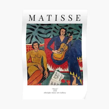 Henri Matisse Zenei kiállítás Plakát Művészeti dekoráció Modern falfestmény Otthoni képszoba Fali nyomtatás Vintage dekoráció Festés Nincs keret