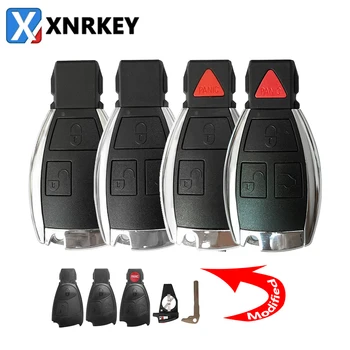 XNRKEY 2/3/4 gomb módosított távoli autós kulcshéj Mercedes Benz B C E ML S CLK CL W203 W211 S350 S320 E280 cseredobozhoz