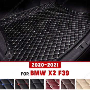 LUTEHIL magas oldalú vízálló autós csomagtartó szőnyeg BMW X2 F39 2020 2021 kiváló minőségű bőr csúszásmentes alsó szőnyegekhez