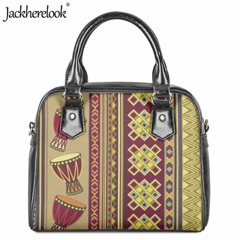 Jackherelook Designer márka válltáska nőknek Divat Trend Messenger táska Afrikai totem női bevásárlótáska kézitáskák