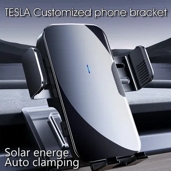 Tesla mobiltelefon-konzol 3-as modellhez Y zajmentes gravitációs mobiltelefon-konzol mobil forgó mobiltelefon-konzol autóalkatrészek
