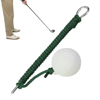 Gyakorló golflabdák Swing edző kötéllel Golf gyakorlóeszközök a lengés pontosságának javításához Gyakorlati képzési segédeszköz
