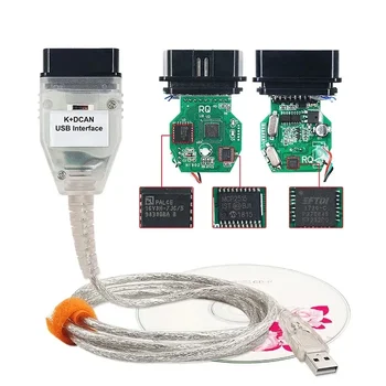 ÚJ OBDII BMW kapcsoló diagnosztikai kábelhez K+DCAN USB interfész Ediabas K D CAN OBD2 diagnosztikai szkenner FT232RL diagnosztikai eszköz