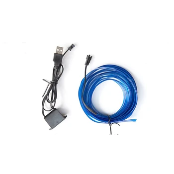 Autós atmoszféra világítás USB autó hideg fény LED törésvonal nélkül Légkör módosítása Légkör fény (kék)