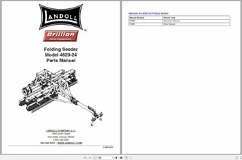 Landoll All Brillion Farm Equipment Operator Manual alkatrész katalógus CD
