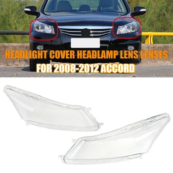 Bal+Jobb a Honda Accord 2008-2012 autós fényszóró lencse fedél fényszóró lámpaernyő Első automatikus fényhéj (pár)