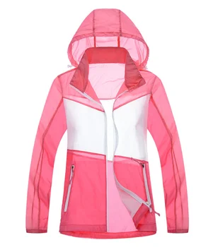 Női dzseki Kültéri futás Kempingezés Túrakerékpár Sport Ultrakönnyű vízálló szín Toldó fény UV esőálló kabát
