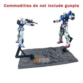1/144 HG RG MG Gundam katonák bábja rom Bázis modell állvány platform Gunpla Csatajelenetek restaurálása Bemutató állvány ajándék