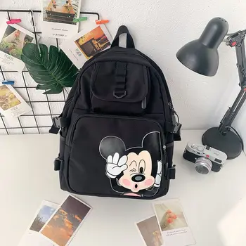 Disney Mickey egér animáció női hátizsák rajzfilm Mickey nagy kapacitású márka Kiváló minőségű lányok iskolatáska születésnapi ajándék