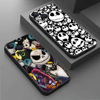 Funda Apple iPhone 13 11 Pro Max 14 Plus 12 Mini Phone Case XR 7 8 X XS SE 6 6S 5 5S puha hátlap Disney Jack Skellington