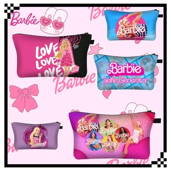 ins stílusú miniso Barbie mintás női mini kozmetikai táska A Kawaii nagy kapacitású táskája alkalmas lányoknak Halloween ajándék