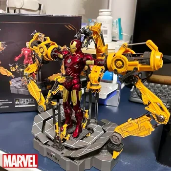 raktáron Zd Iron Man Mk4 öltönyös portállal Eredeti 1/10 Tony Stark modell akciófigura A Bosszúállók Morstorm Mk4 gyűjtőjáték