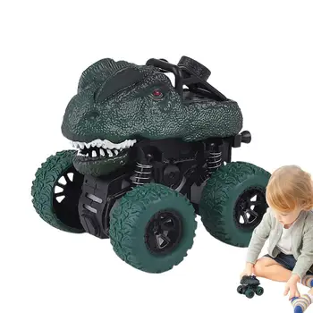 Dinoszaurusz játékok autók Teherautó súrlódásos motoros dinoszaurusz teherautó gyerekeknek Mini tehetetlenség autó játék gyerekeknek Fiúk lányok ajándék