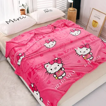 Hello Kitty Sanrio plüss takaró ágynemű felnőtt puha takarók rajzfilm légkondicionáló nap takaró tavasz bolyhos paplan ajándékok
