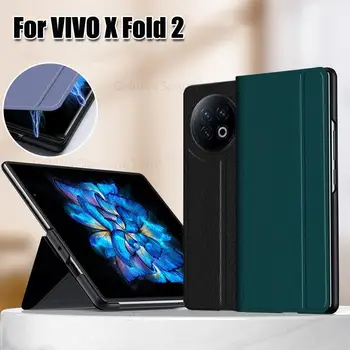 Coque a vivo X Fold2 5G mágneses flip bőr telefon kitámasztó tok Fundas a Vivo X Fold 2 V2266A könyvállványhoz Ütésálló tok