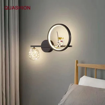 Gyermek Fali lámpa Beltéri hálószoba melletti hálószoba Modern lakberendezés LED lámpatest Gypsophila fényerő-szabályozás Háromszínű nappali