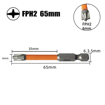 Mágneses csavarhúzó bitötvözet acél tartós FPH2 villanyszerelő kéziszerszámokhoz Otthoni készlet narancssárga alkatrészek cseréje