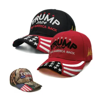 Új stílusú Trump 2024 kalapok hímzett kalap baseball sapkaÁllítható méret hímzett Trump baseball sapka