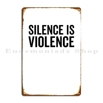 A csend erőszak Fém plakát poszter Club Garage Nyomtatott garázs felirat plakát létrehozása