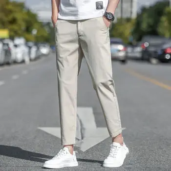 2022 tavasz ősz Új alkalmi öltöny nadrág Férfi Solid Classic Style Fashion Business Slim Fit egyenes pamutnadrág T177