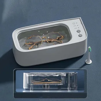 USB ékszertisztító eszköz 45000Hz nagyfrekvenciás rezgésmosó tisztító Ékszer szemüvegek mosása Óra gyűrűtisztító