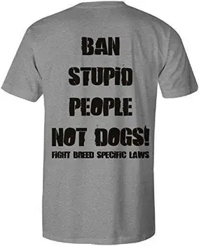 Tiltsa be a hülye embereket, nem kutyákat férfi póló Pit Bull póló NWT
