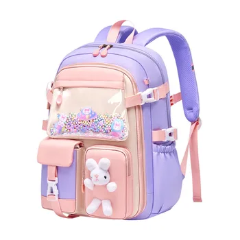 Candy Color Oxford hátizsákok Gyerek divat Aranyos általános iskolatáska Kids Casual könnyű, vízálló, nagy kapacitású hátizsák