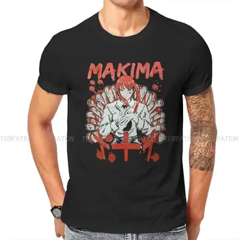 Makima Evil Girlfriend Unique TShirt Chainsaw Man Anime Leisure Polyester Póló Legújabb póló felnőtteknek