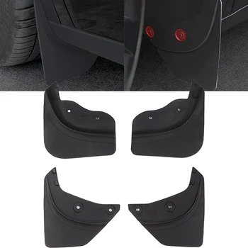 Autó sárvédők Fröccsenő védők Sárvédők Első hátsó sárvédő Tesla Model Y 2021-2023 ABS fekete sárvédő
