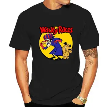 Furcsa versenyek fiú és kutya Hanna Barbera rajzfilm poszter rajongói felsők póló póló fiataloknak Középkorú öregség