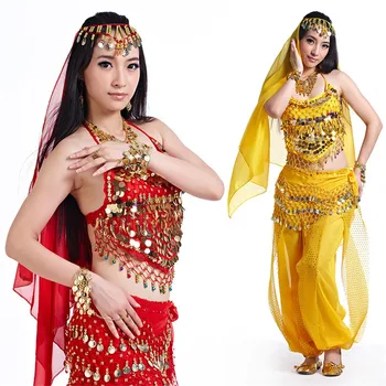 2023 nők bollywoodi indiai egyiptomi hasruha tánc hastánc jelmezek eladó nadrág plusz méret felnőtteknek nőknek 4db
