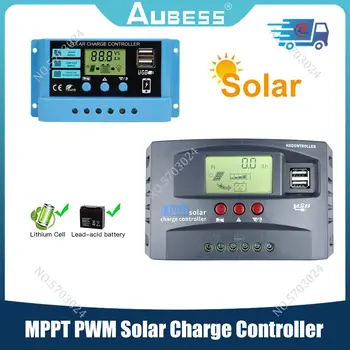 MPPT PWM napelemes töltésvezérlő 10/20/30A 12/24V kettős USB töltőpanel vezérlő szabályozó lítium Lifepo4 gél ólomsavhoz