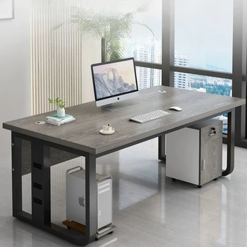 Boss egyszemélyes irodai asztalok díjkombinációs menedzser Modern irodai asztalok egyszerűség számítógép Escritorios bútorok QF50OD